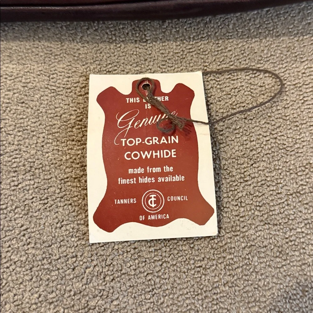 Tanners Council of America Top-Grain Cowhide Zip Laptop Bag Case (TD)